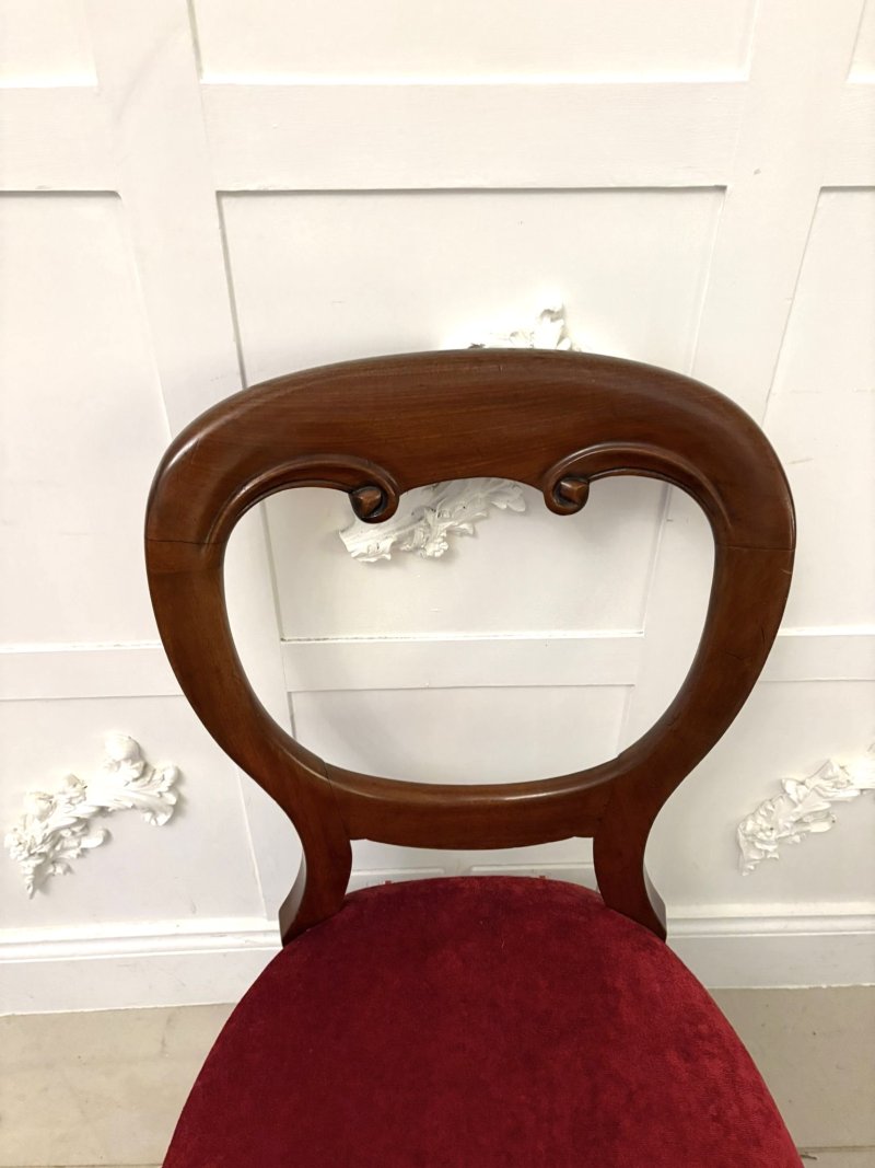 Superb Quality Set Of Six Antique Victorian Mahogany Dining Chairs - Image 7